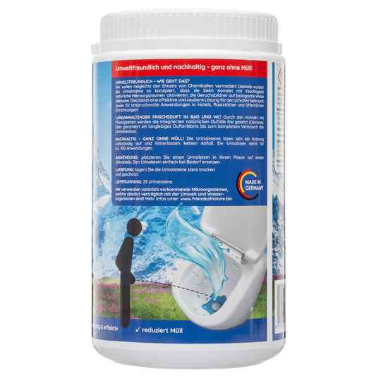 FRIENDS OF NATURE Beckensteine für Urinal, WC & Pissoirs (1000g), Gegen Kalkstein & Urinstein