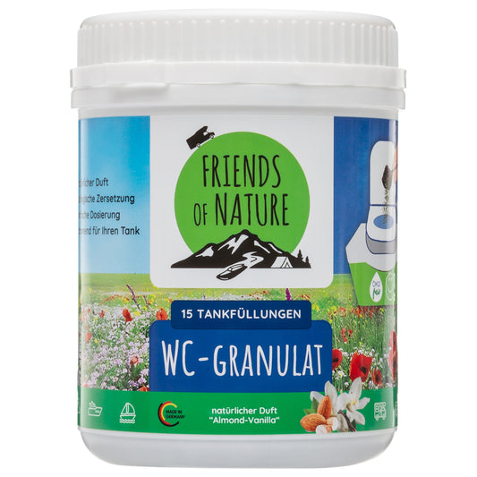 SPARSET 4x FRIENDS OF NATURE WC-Granulat Camping Toiletten Zusatz biologisch - 100% BIO ohne Chemie - Zersetzer