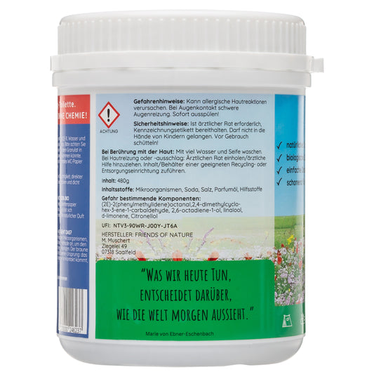 FRIENDS OF NATURE WC-Granulat Camping Toiletten Zusatz biologisch - 100% BIO ohne Chemie - Zersetzer